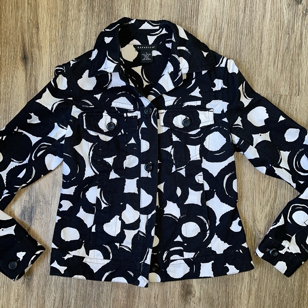 Rafaella - Black & White Jacket - S